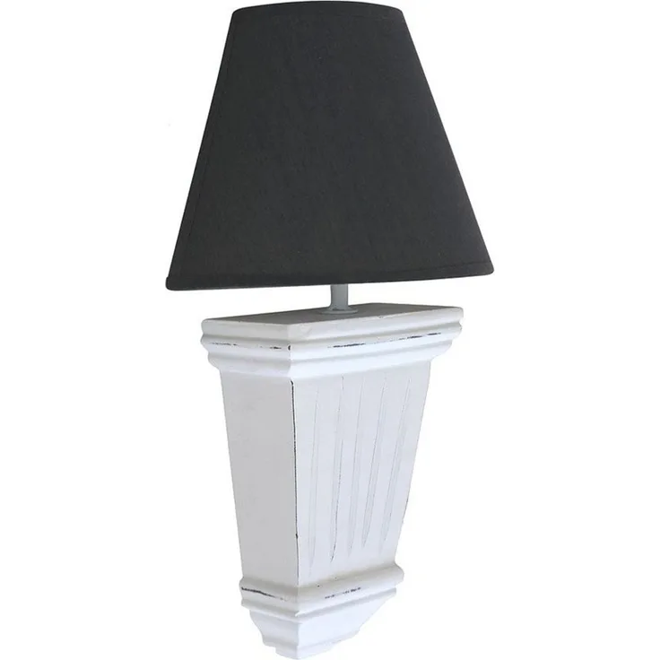 Grafelstein Wandleuchte Wandlampe CLASSIC weiß grau aus Holz Pilaster im Landhausstil klassisc