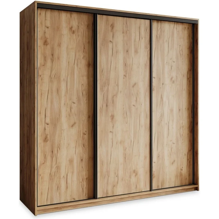 Masseno Schwebetürenschrank NISSE Kleiderschrank mit Schubladen Schrank Schlafzimmerschrank – Bild 5