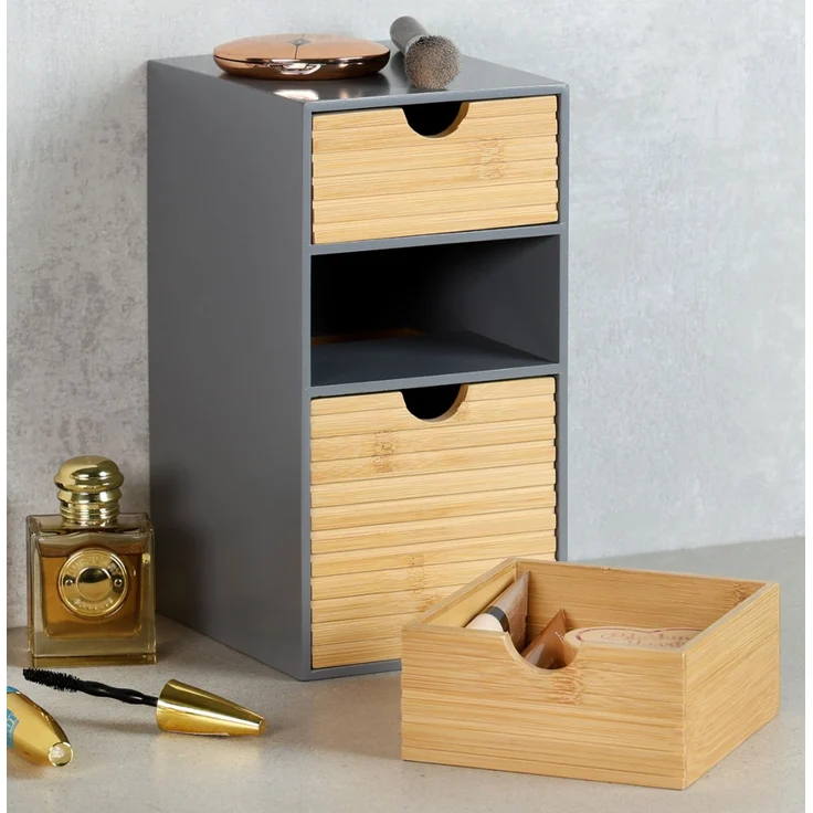 KESPER 58965 Organizer mit 3 Schubladen, grau, FSC / Mini-Kommode – Bild 5