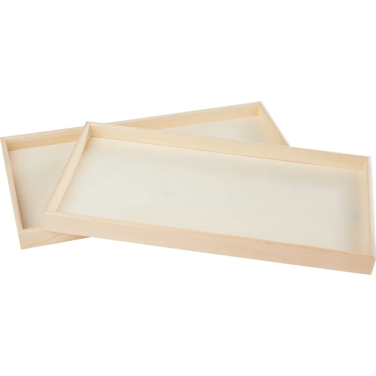 VBS Tablett Deco-Style, Holz, 40x20 cm 2er-Pack – Bild 3