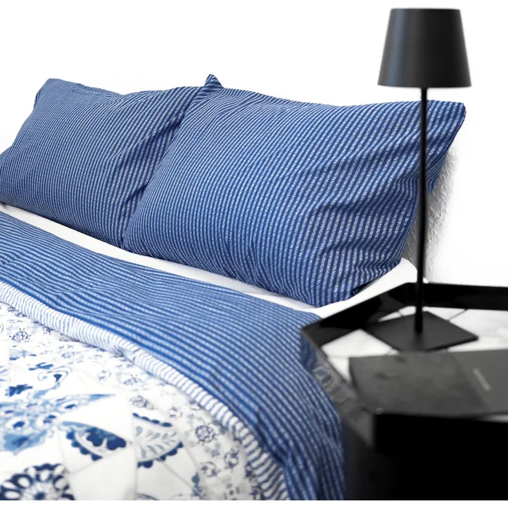 Wendebettwäsche mit Blumenmuster Kissen-und Deckenbezug aus 100% Baumwolle 200x220 cm