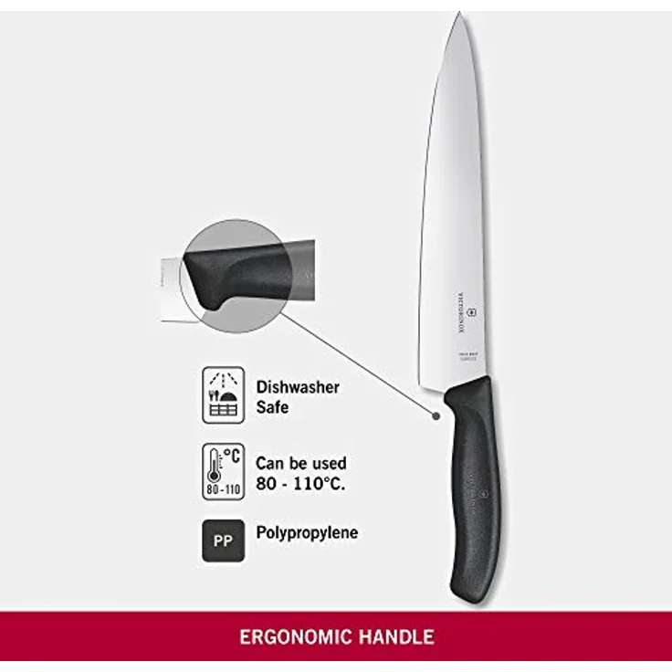 Victorinox Tranchiermesser SwissClassic Geschenkschachtel, Schwarz, 22 cm, 6. 8003. 22G – Bild 5