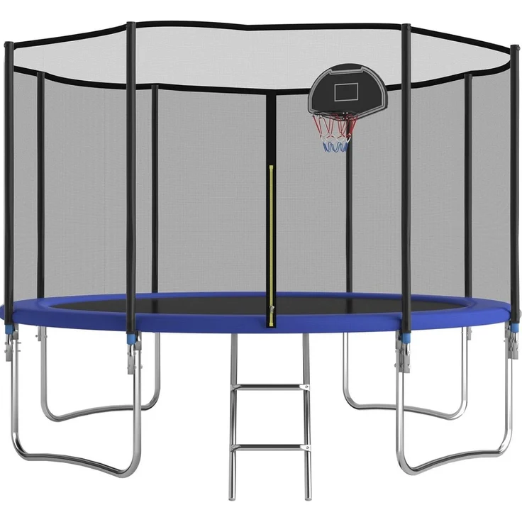 MC Star Gartentrampolin Trampolin Outdoor, Mit verstärkten Beintraversen, Stabil, Ø 305 cm, Robust und Belastbar, Einteilige Konstruktion für Kinder/Erwachsene – Bild 1