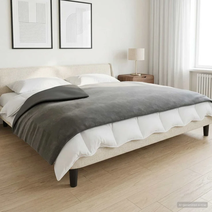 vidaXL Gewichtsdecke Anthrazit 122x183 cm 5 kg 100% Baumwolle 205T 3443005 – Bild 1