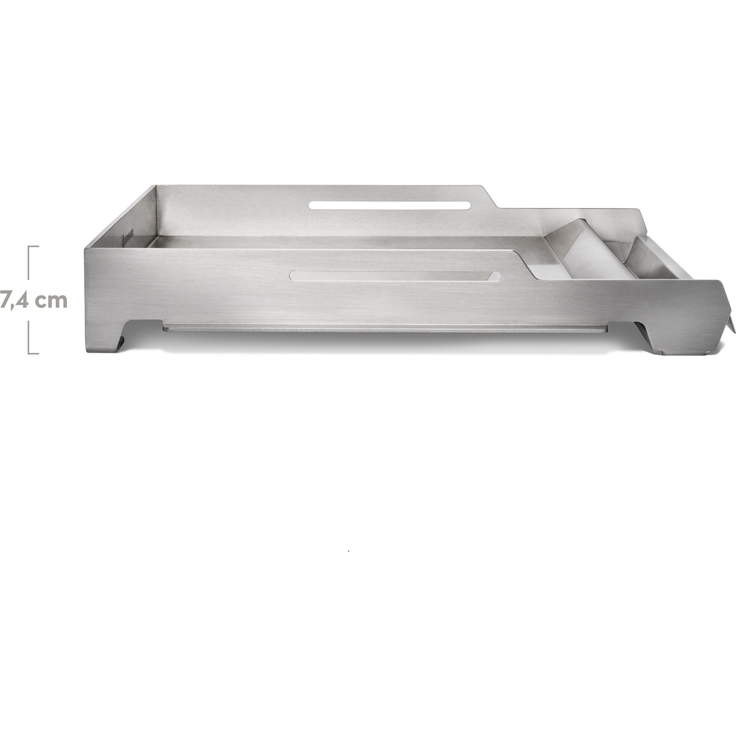 BURNHARD® Premium Plancha Grillplatte Edelstahl für Gasgrill GRANT – massive 4 mm Grillfläche, hoher Rand & Fettauffangschale, spülmaschinenfest - Schwarz - #946371 – Bild 3