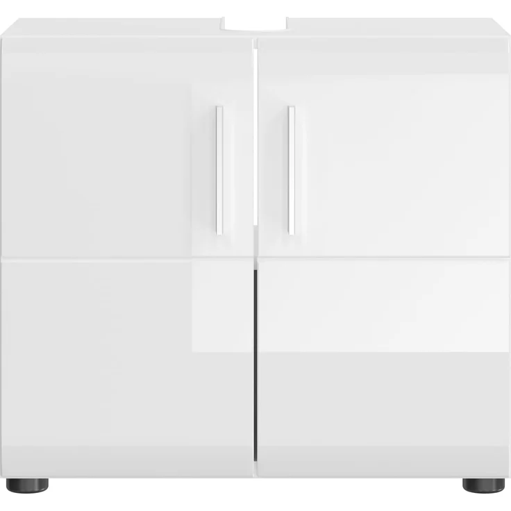Waschbeckenunterschrank Hunter in weiß Hochglanz 60 cm – Bild 8