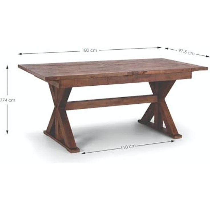 Julian Bowen Esstisch, Cashew, 77,5 x 220 x 97,5 – Bild 2