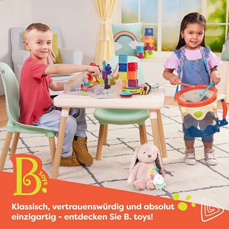 B. toys - Kid Century Modern: Stuhl-Set - Beige - Stühle für Kinder - 2 Stühle - Holzbeine - Möbel für Kinder - 3 Jahre + – Bild 7