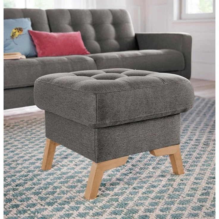 exxpo - sofa fashion Hocker Fiord kompakt und bequem, tolle Verarbeitungsdetails – Bild 2