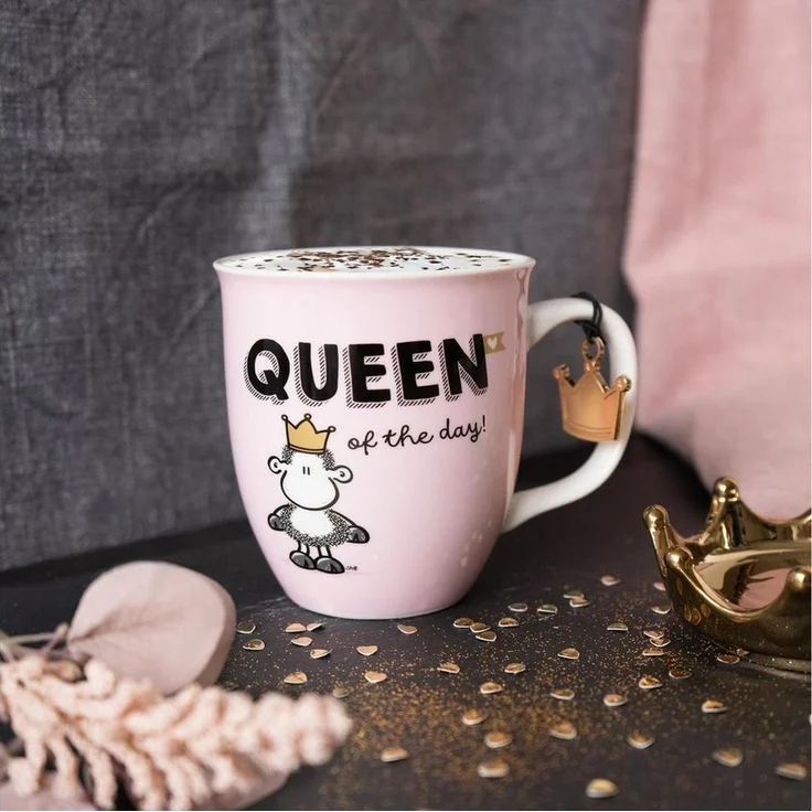 Tasse Kaffeetasse Kaffeebecher Teetasse Sheepworld 40cl QUEEN 48846 – Bild 3