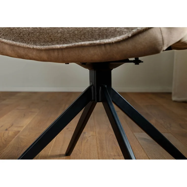 Drehstuhl 61x61x89 braun / braun HENRI #100 – Bild 6