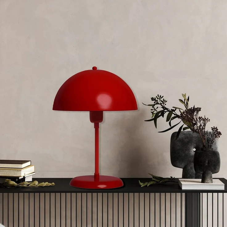 Bamyum Tischleuchte Pilz Lampe Mit Kabel Lipeo 25 cm Metall Retro Kleine Lampe, ohne Leuchtmittel – Bild 3