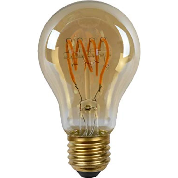 Lucide LED BULB TWILIGHT SENSOR, Glühfadenlampe mit Tag/Nacht Sensor, Ø 6 cm, E27, 4W, 2200K, Amber – Bild 2