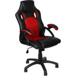 Gamer Stuhl Gaming Schreibtischstuhl Chefsessel Bürostuhl Ergonomisch, Rot, 9 Farbvarianten, gepolsterte Armlehnen, Wippmechanik, belastbar bis 150 kg, Lift TÜV geprüft, Panorama24