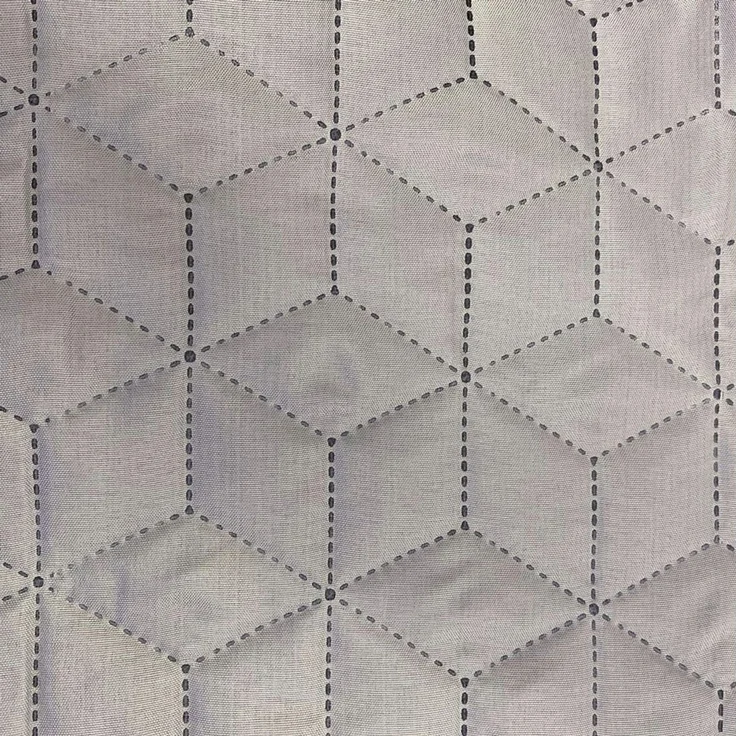 Delindo Lifestyle Tagesdecke Belford, anthrazit grau oder blau, Bettüberwurf 140x210 oder 220x240, in elegantem Hexagon-Steppdesign – Bild 3