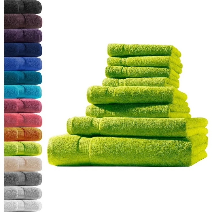Hometex Premium Textiles Handtuch in Premium Qualität 500 g/m², Feinster Frottier-Stoff 100% Baumwolle, 1x Badetuch + 1 Duschtuch + 2 Handtuch + 4 Gästetuch, weich, saugfähig, extra schwer & flauschig – Bild 1