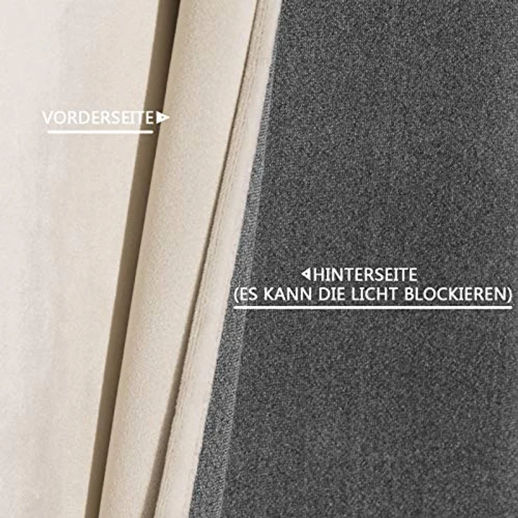 Woltu Verdunkelungsvorhang, Stangendurchzug (1 St), verdunkelnd, mit Ösen blickdicht – Bild 6