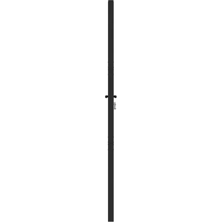 vidaXL Gartentor Abschließbar Schwarz 100x180 cm Aluminium 42004149 – Bild 6
