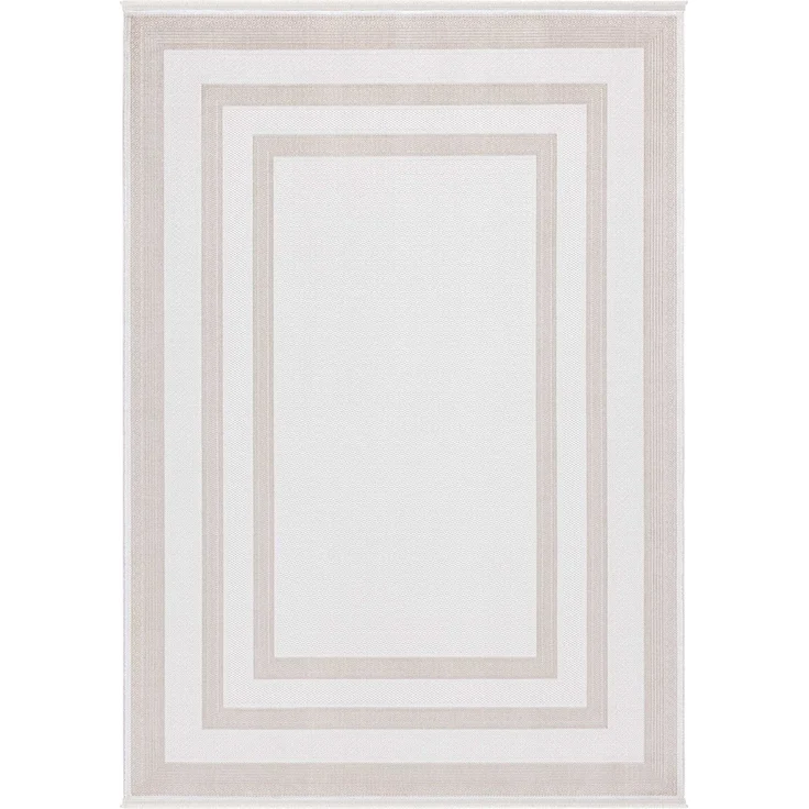 Arven Creme Teppich 80 x 150 cm Acryl Beige 88780645 [en. casa] – Bild 1