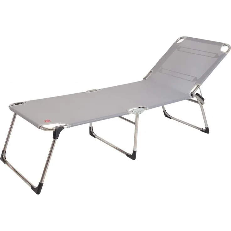 Dreibeinliege Amigo 40+ aus Aluminium, Grau