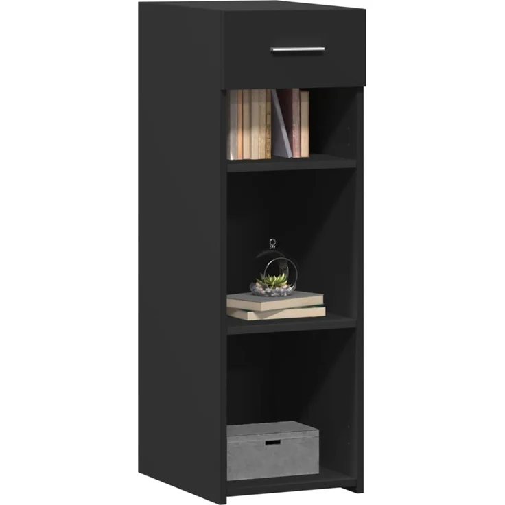 vidaXL Sideboard Schwarz 30x42,5x93 cm Holzwerkstoff 846307 – Bild 3