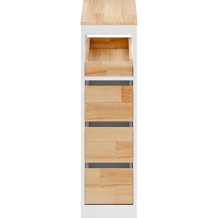 SoBuy BZR54-IV-WN Badunterschrank, MDF, Lackiert, Weiß, 25 x 32 x 9 cm – Bild 1