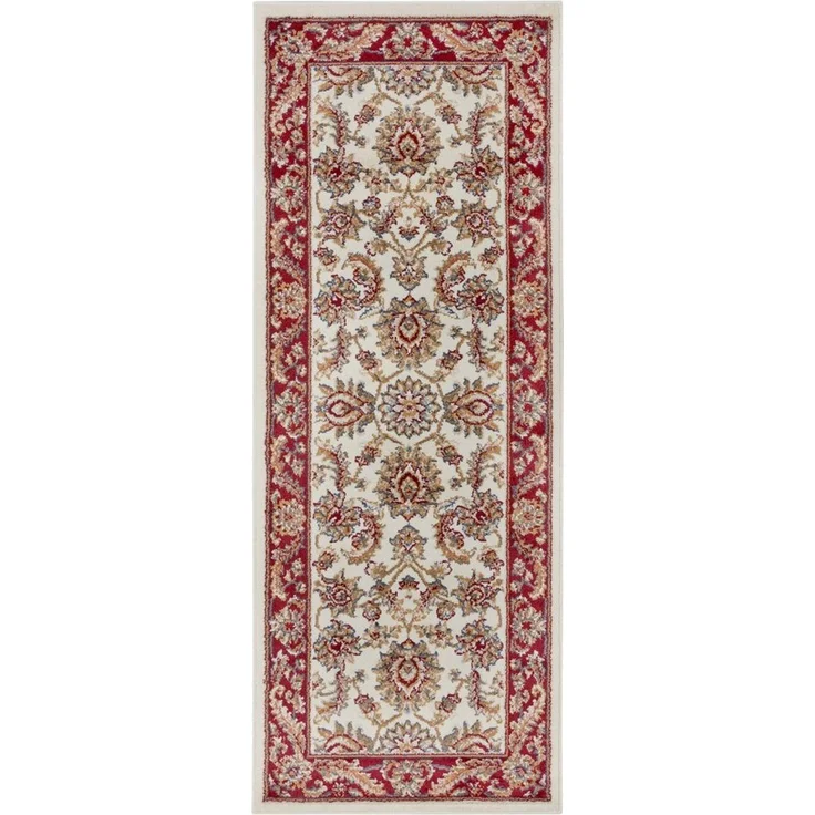 HANSE Home 'Reni' Teppich, rechteckig, Höhe: 8 mm, Orientalisch, Kurzflor, Creme Rot, 80 x 240 cm (Rechteckig) – Bild 1