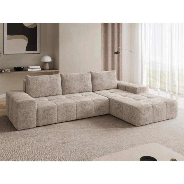 Mirjan24 Ecksofa Tonseo L (Farbe: Milky 80, Seite: Rechts), 78 x 173 x 275 cm – Bild 1