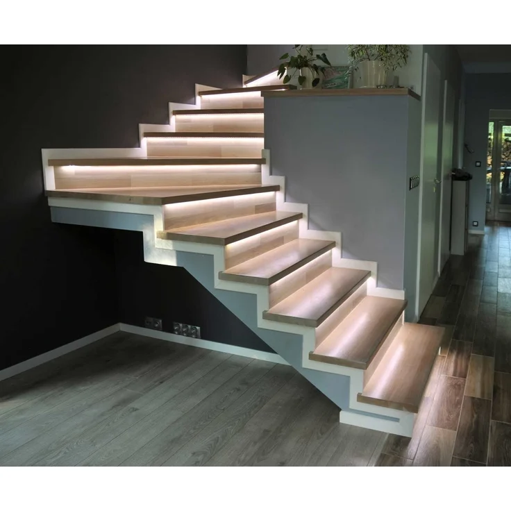 proventa LED Dekolicht LED-Treppenstufenbeleuchtung, LED, für 15 Stufen dimmbar 22W warmweiß – Bild 2