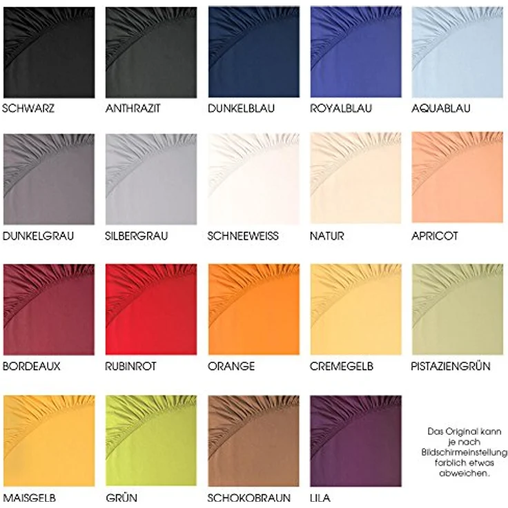 aqua-textil Spannbettlaken Pur Topper Laken Jersey Laken 120x200-130x200cm natur, Baumwolle, (1 Stück), anschmiegsam,bügelfrei,faltenfreier Sitz – Bild 5