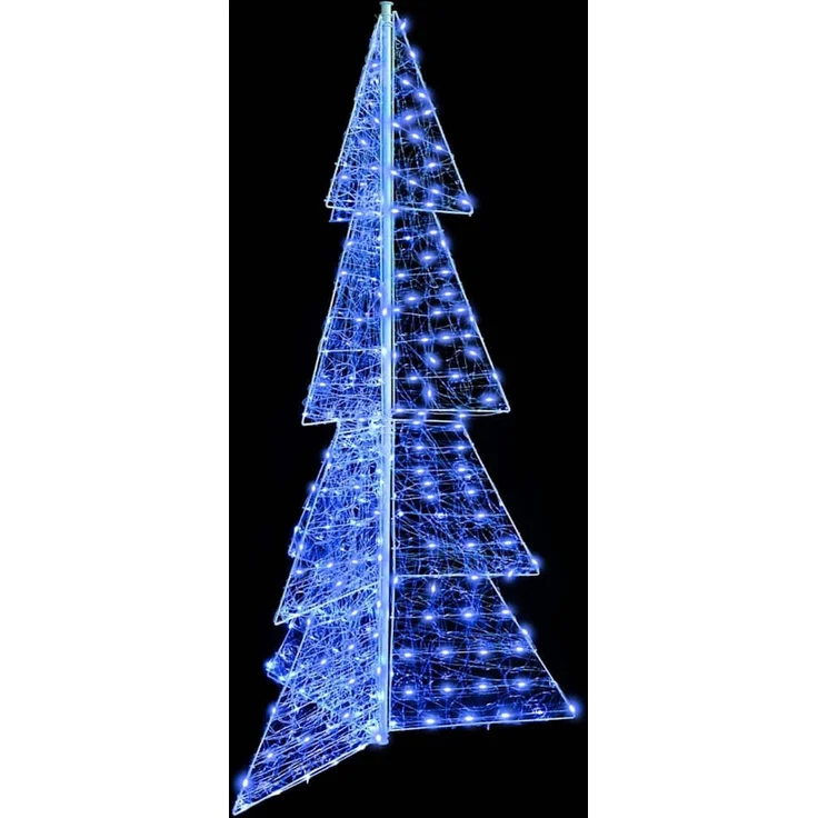 vidaXL Weihnachtsbaum Blau 180 cm Acryl 240 LEDs 42019212 – Bild 5