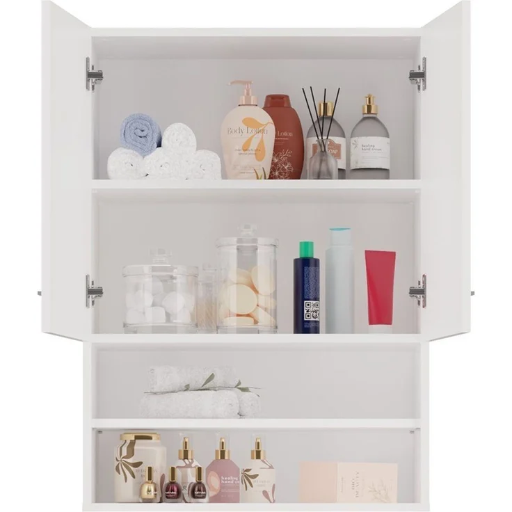 ibonto HÄNGESCHRANK WEISS 64x90x30cm (H 90 x T 30 x B 64 cm) – Bild 4