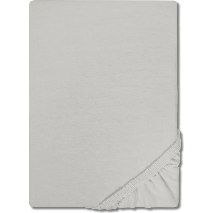 CloudComfort Basic Spannbettlaken Jersey-Stretch silber grau 180 x 190 - 200 x 200 cm
