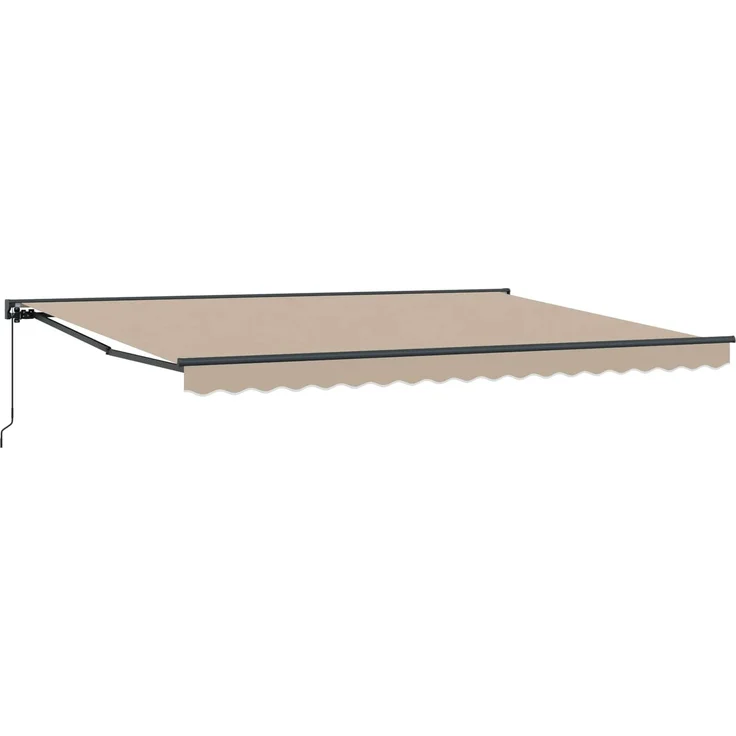 vidaXL Markisenrahmen Beige 450 x 300 cm Polyester mit PU-Beschichtung 3330981 – Bild 2