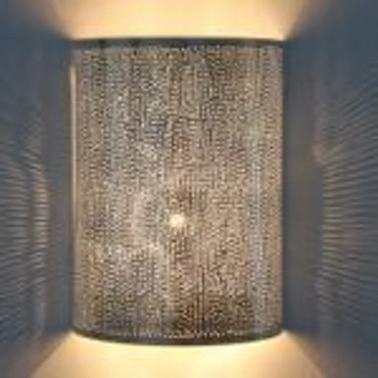 Marokkanische Silber-Wandlampe Yakut