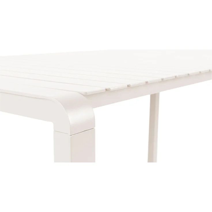 Zuiver Gartenmöbel-Set Vondel: Tisch mit 4 Stühlen aus Aluminium in Weiß 87,2x168,5x75 cm – Bild 7