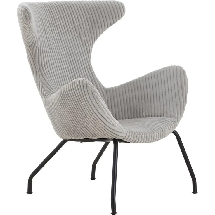 SalesFever Relaxsessel Sessel mit Texturstoff in Grau