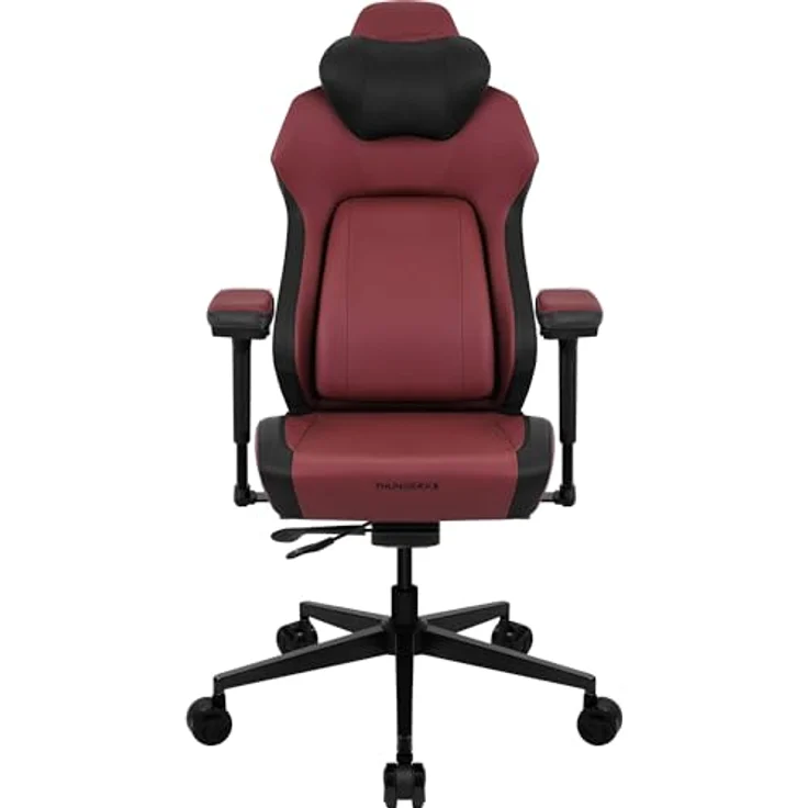 ThunderX3 CORE Smart Ergonomischer Gaming Stuhl, Kunstleder, integrierte Synchronmechanik, 3D-Armlehnen, belastbar bis 125 kg, Modern Rot – Bild 1