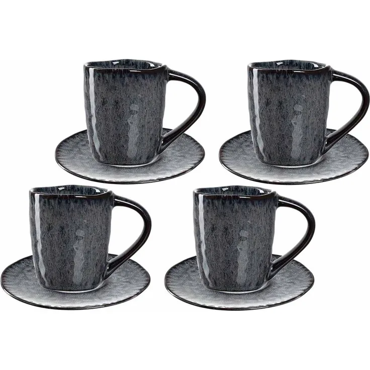 Leonardo MATERA Espresso Set anthrazit 8-teilig