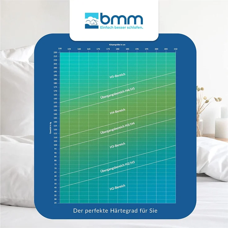 BMM 'Komfort 19 SilverCare' Kaltschaummatratze , 90x220 cm, H2 – Bild 2