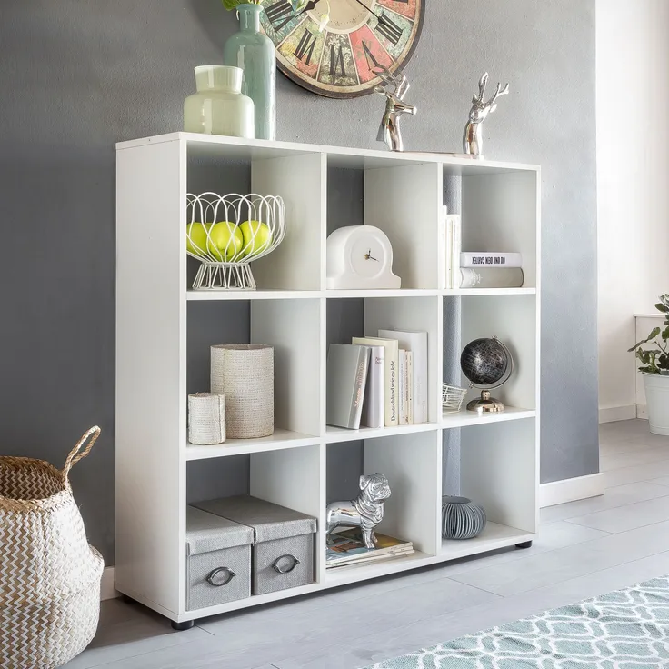 Wohnling Sara' Bücherregal, Standregal, Raumteiler Regal, offene Aufbewahrung, Größe L