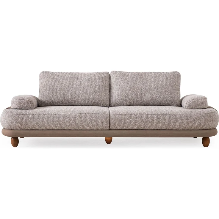 Sitzgruppe/Sofa Set - Wohnzimmergarnitur "Magnolia" 3+3+1 + Hocker-Beige – Bild 8