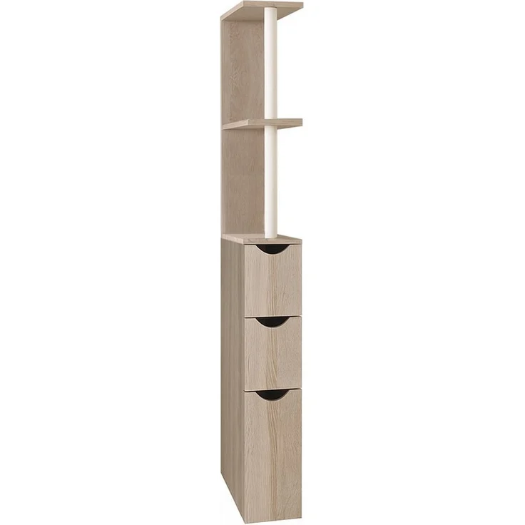 HTI-Living Raumteilerregal Raumteilerregal 136 cm Thekla Sonoma, Stück 1-tlg, Beistellschrank Nischenregal – Bild 2