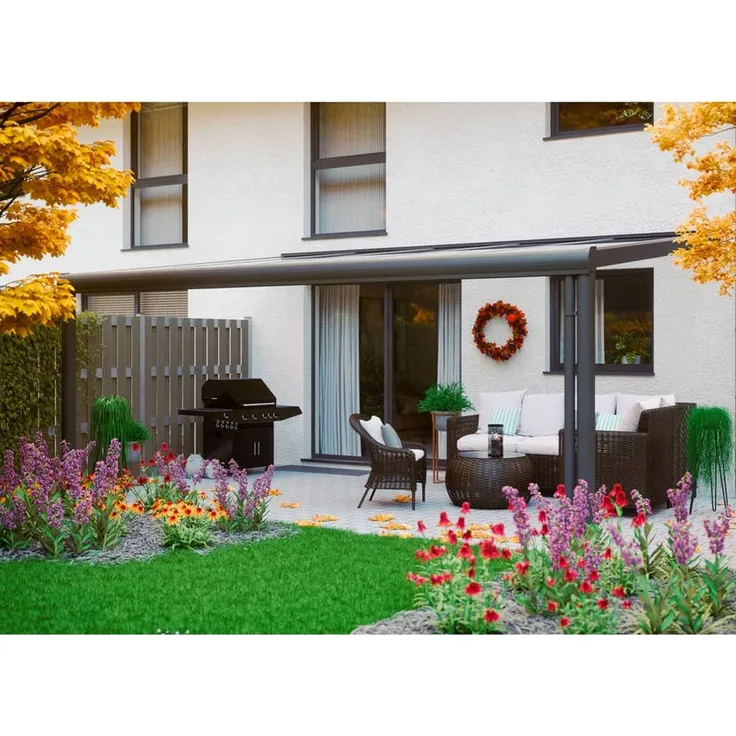 Skan Holz Aluminium Terrassenüberdachung Genua |