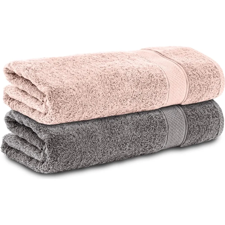 Komfortec Handtücher 100% Baumwolle, 470 g/m², Frottee (2-St), Badetücher 50x100 cm Set, Weich