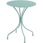 Vente-unique - MIRMANDE Gartenessgruppe Metall Grün - B 60 cm x H 70 cm x L 60 cm