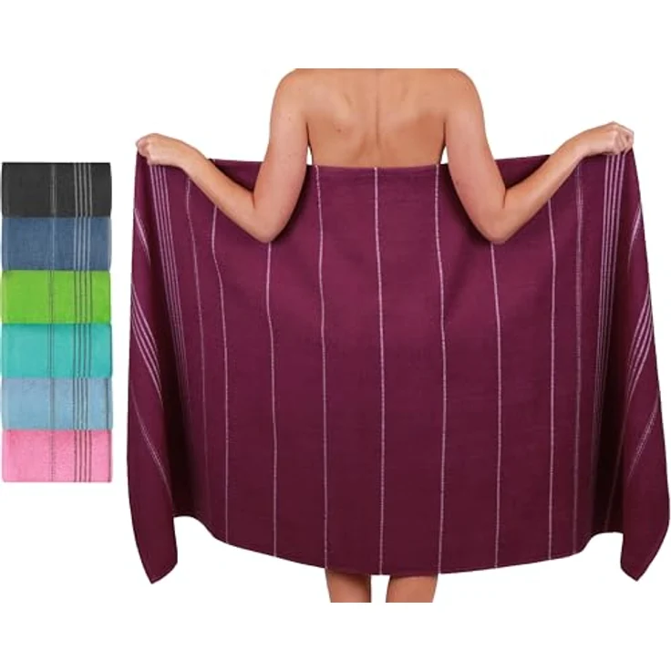 Betz Strandtuch Betz XXL Badetuch LINES Saunahandtuch Liegetuch 90x180 cm, 100% Baumwolle – Bild 2