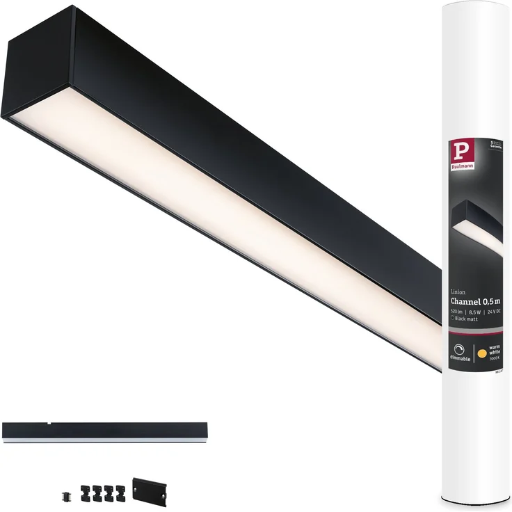 Linion Lichtkanal 0,5m 24V 8,5W 3000K Signalschwarz – Bild 7