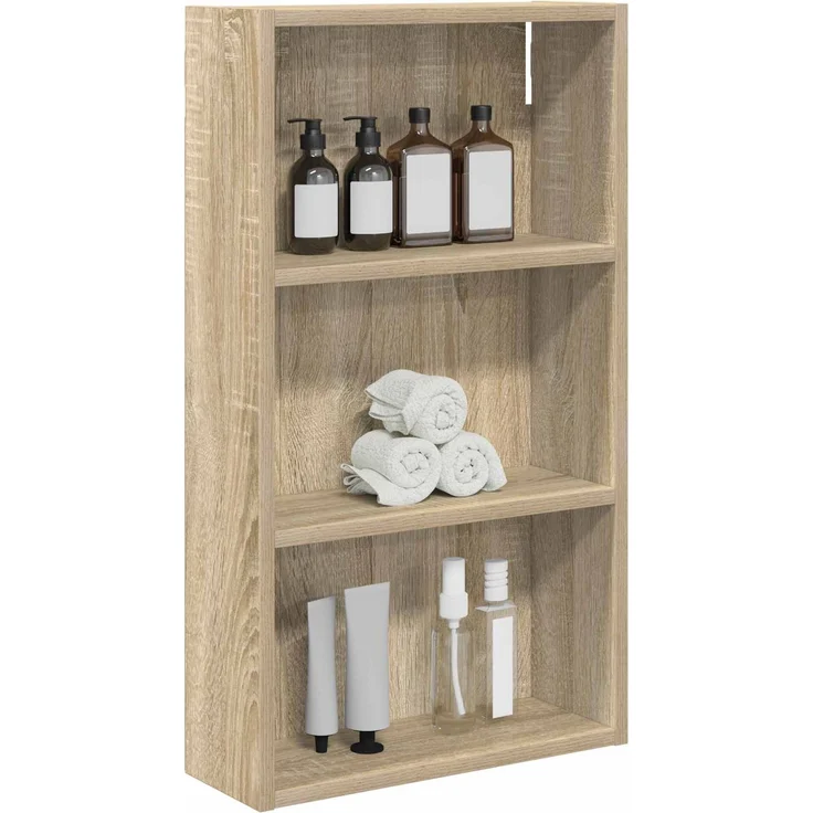 vidaXL Badezimmer-Wandschrank mit Regal Sonoma-Eiche 40 x 14 x 70 cm 889361 – Bild 2