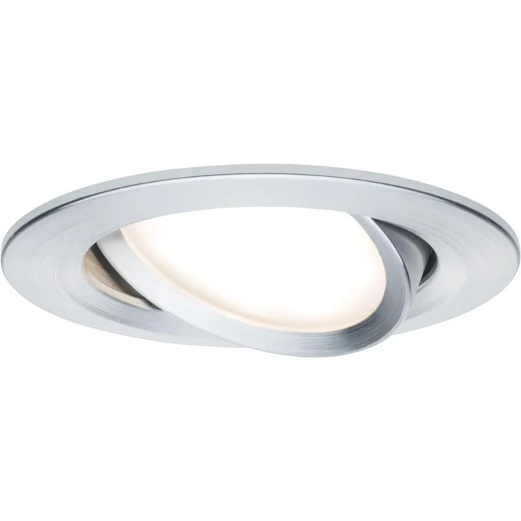 Paulmann 93903 Einbauleuchte LED Coin Slim IP23 rund Alu 3er-Set dimmbar und schwenkbar – Bild 8